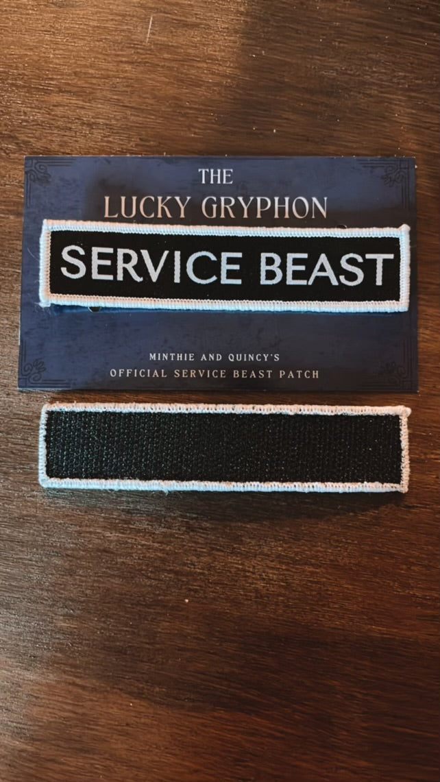 The Lucky Gryphon Official Service Beast Patch