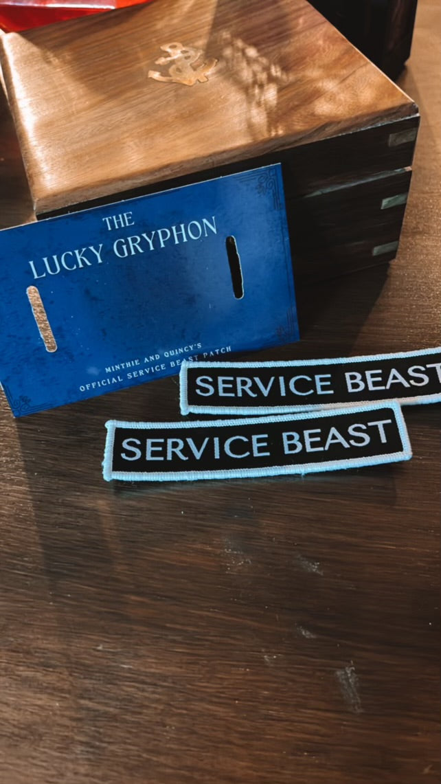 The Lucky Gryphon Official Service Beast Patch